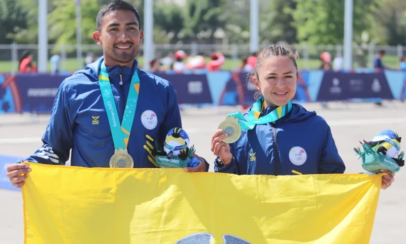Glenda Morejón/Daniel Pintado, Lucía Yépez y José Acevedo conquistaron preseas doradas el fin de semana / Foto: cortesía Comité Olímpico Ecuatoriano