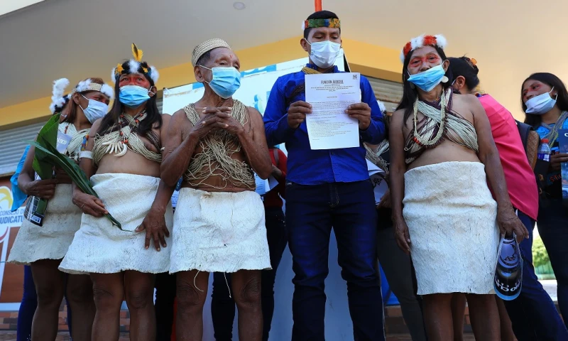 Waoranis demandan a petrolera china por el cambio climático / Foto: EFE