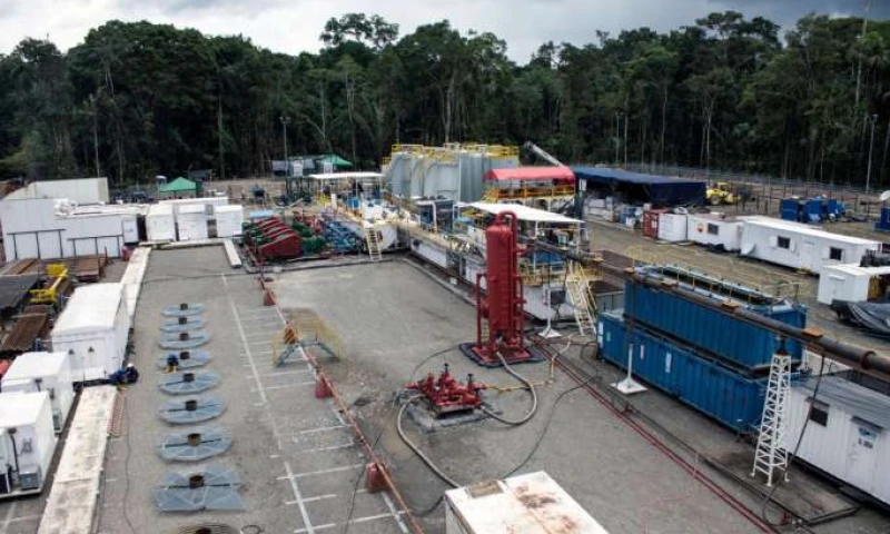 Instalaciones en el campo Tabococha, que empieza producción petrolera. Foto: La Hora