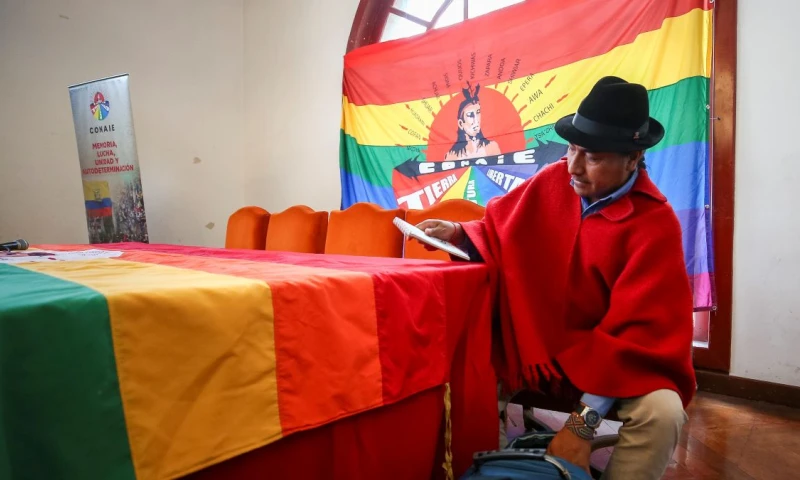 La Conaie se reunió en Quito para analizar la coyuntura política/ Foto: EFE