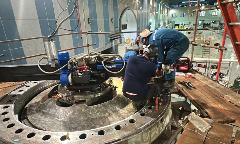 El proceso inició el 13 de junio con el vaciado controlado de la tubería de presión / Foto: cortesía MAE