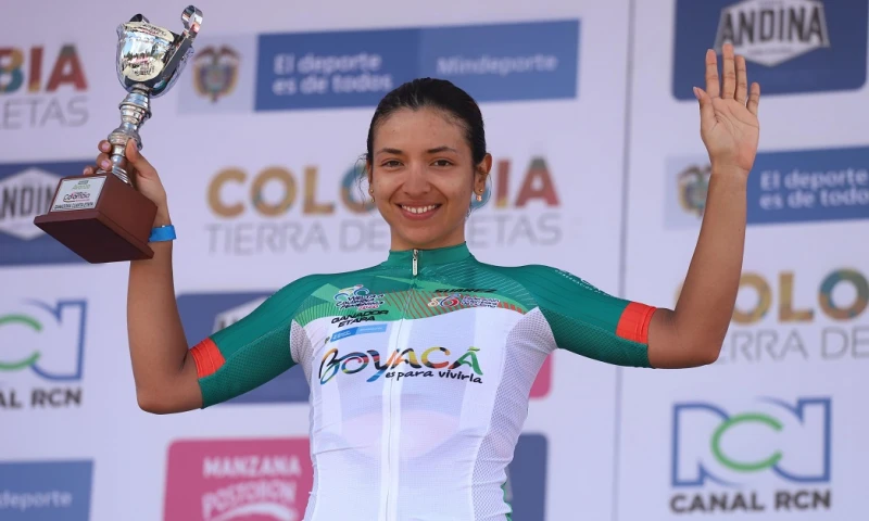 Miryam Núñez, cerca de ganar la Vuelta a Colombia / Foto: EFE