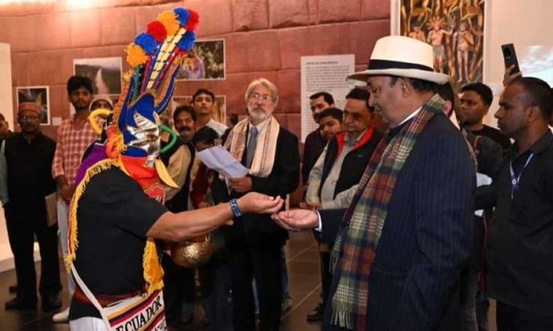 La exhibición “Ecuador y el Cacao” se lleva a cabo en India / Foto: cortesía Cancilléría