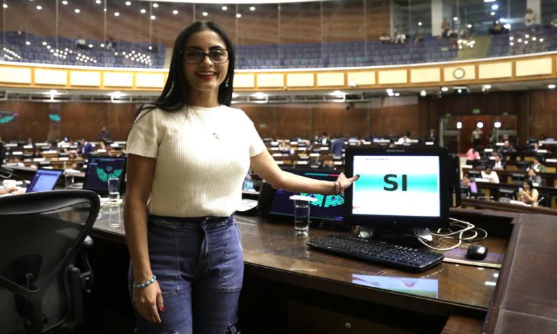 La moción de Viviana Veloz fue aprobada de forma unánime / Foto: cortesía Asamblea Nacional 