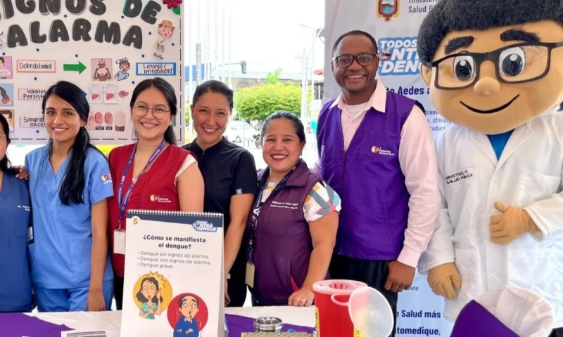 Lago Agrio fue la ciudad donde se lanzó la campaña contra el dengue / Foto: cortesía Ministerio de Salud