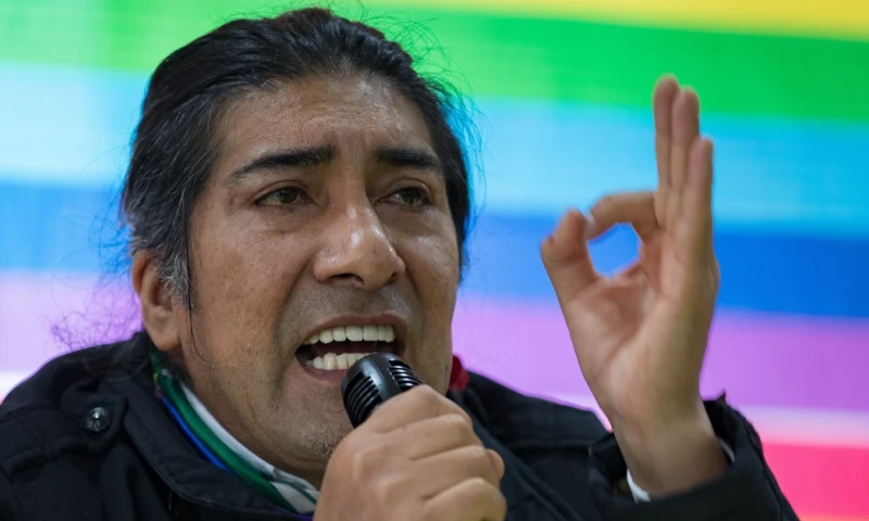 Pachakutik decide promover el voto nulo en el balotaje entre Arauz y Lasso / Foto: EFE