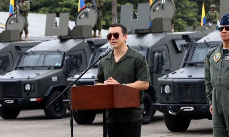 Noboa ha catalogado como terroristas a distintas organizaciones criminales extranjeras en el marco del "conflicto armado interno"  / Foto: cortesía Presidencia