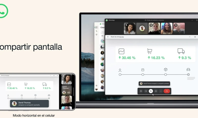 Los usuarios también pueden disfrutar de las videollamadas en modo horizontal para obtener una experiencia de visualización/ Foto: cortesía EFE