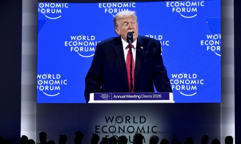 En su discurso, Trump volvió a insistir en que EE.UU. paga "el 100 % de la OTAN / Foto: EFE