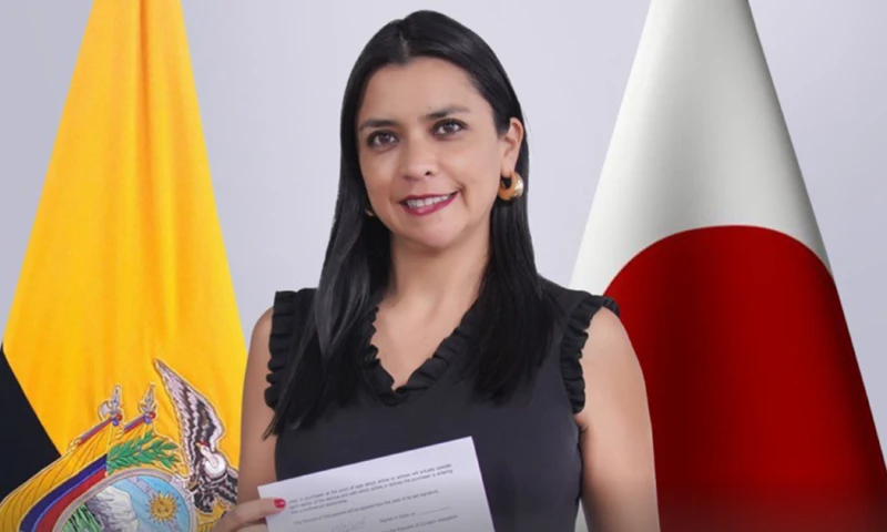 El convenio fue suscrito por la subsecretaria de Transporte Aéreo, Patricia Chiriboga / Foto: cortesía MIT