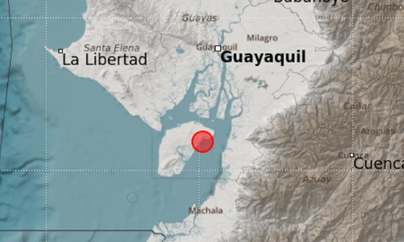 El epicentro del movimiento telúrico se localizó a 2,87 grados de latitud sur y 79,97 grados de longitud oeste, a unos 12 kilómetros de profundidad / Imangen: cortesía IG
