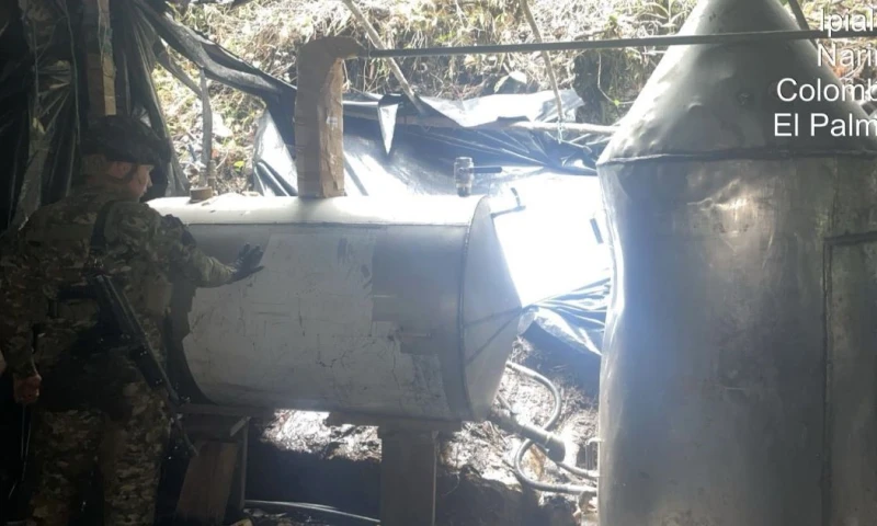 Las fuerzas militares ecuatorianas resguardaron la línea de frontera para evitar la fuga de personas involucradas / Foto: cortesía Ejército ecuatoriano