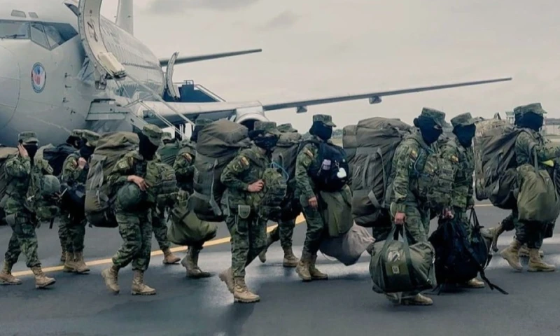 Noboa declaró un nuevo estado de excepción en las provincias de Guayas, Manabí, Santa Elena, Los Ríos, El Oro, Pichincha, Esmeraldas, Santo Domingo y Sucumbíos / Foto: cortesía Ejército ecuatoriano