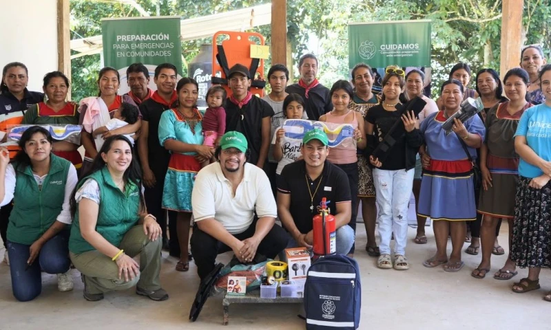 El proyecto se ejecutó en coordinación con la SNGR, GADs y la organización ChildFund Ecuador / Foto: cortesía UNICEF