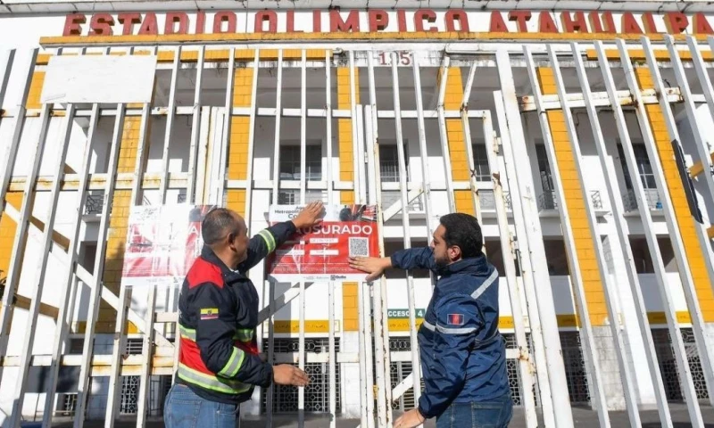 El estadio Olímpico Atahualpa fue clausurado el 8 de junio / Foto: cortesía Agencia Metropolitana de Control (AMC)