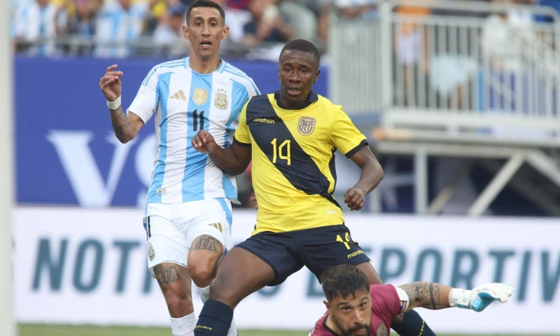 Ángel Di María anotó el único gol del partido / Foto: EFE