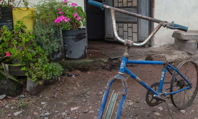 La vieja bicicleta modelo BMX está guardada en la casa de los padres de Richard Carapaz, en El Playón de San Francisco, en la provincia de Carchi. Foto: El Telégrafo