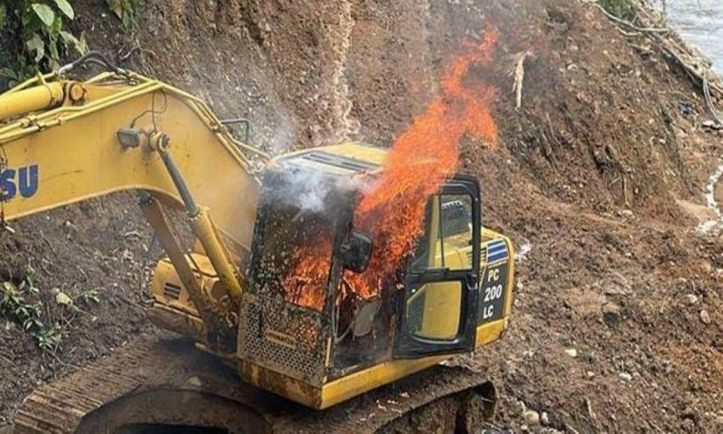 Las Fuerzas Armadas han ejecutado 20.915 operaciones contra la minería ilegal en 2025 / Foto: cortesía Ejército ecuatoriano