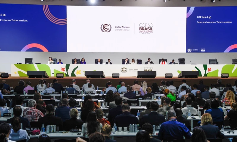 El pleno de la COP30 también aprobó un documento con una lista definitiva de "indicadores" para medir los avances en las acciones de adaptación ante el cambio climático./ Foto: cortesía EFE