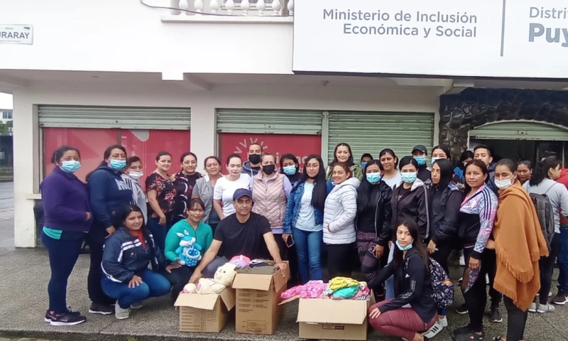 El objetivo de esta campaña es disminuir el número de personas en situación de trabajo infantil y mendicidad / Foto: cortesía MIES
