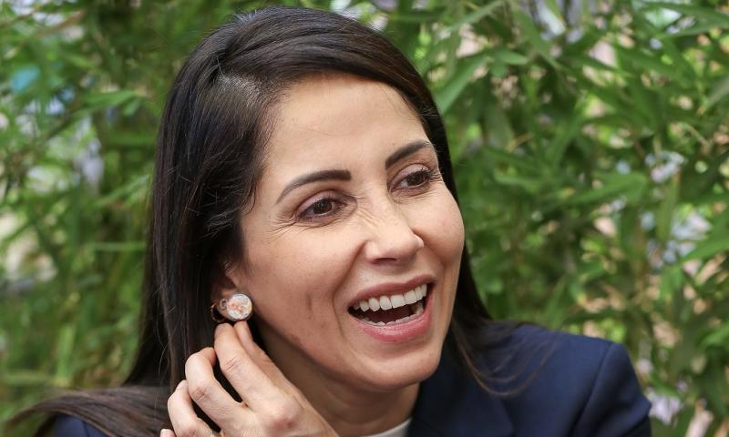 González enarbola la esperanza del correísmo de retornar al poder y "recuperar la patria" tras siete años sin gobernar el país/ Foto: cortesía EFE