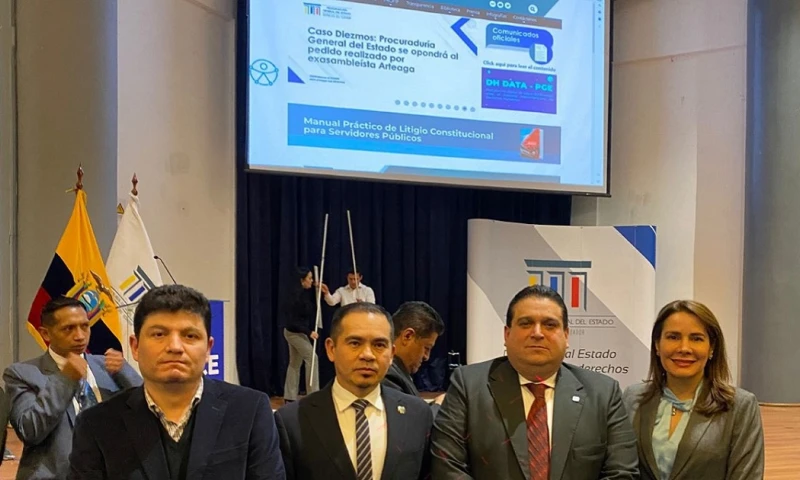 El procurador general del Estado presentó su rendición de cuentas/ Foto: Cortesía Procudaruría