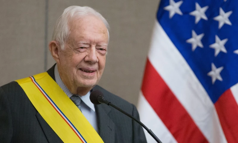 Jimmy Carter recibió el premio Nobel de la paz en 2002 / Foto: EFE