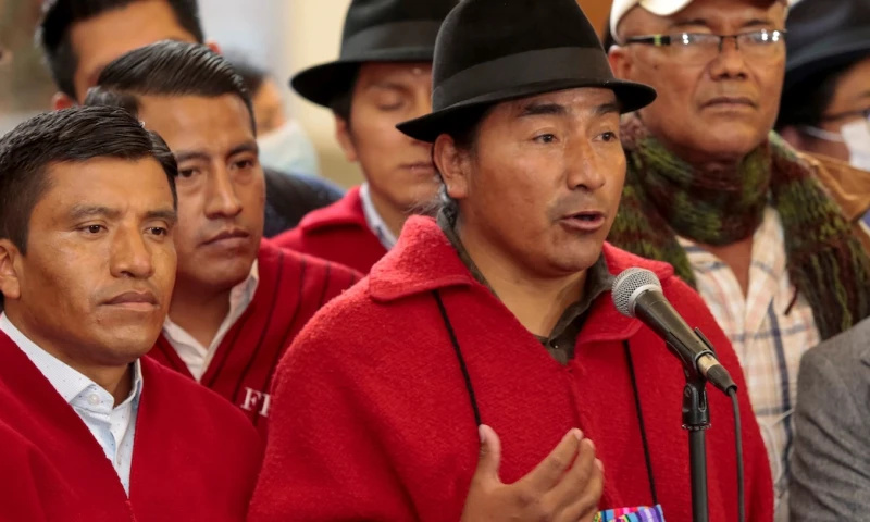 Indígenas llaman a radicalizar protesta tras detención de Iza / Foto: EFE