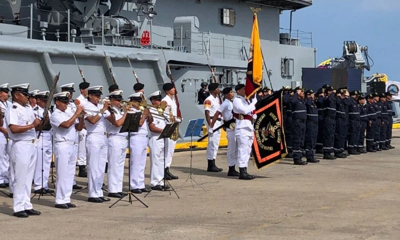 La Armada también prevé emplear el buque para procesos de entrenamiento y formación del personal naval / Foto: cortesía Armada del Ecuador