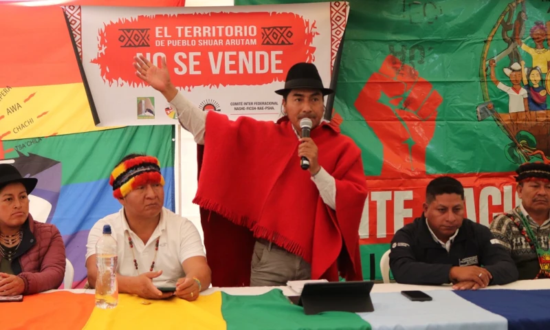 El movimiento indígena se opone fuertemente a cualquier actividad minera / Foto: cortesía Conaie 