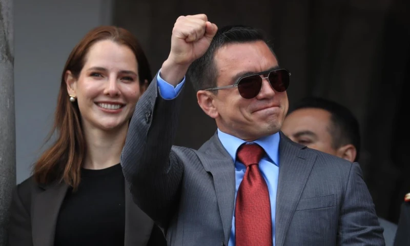 Noboa fue reelegido hasta el año 2029 como presidente de Ecuador tras ganar las elecciones / Foto: EFE