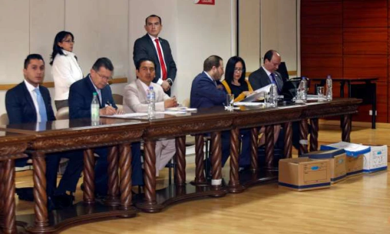  Solís estuvo ausente en la audiencia de ayer. Foto. La Hora