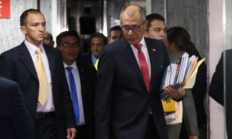 Jorge Glas declaró a lo largo de cuatro horas durante el juicio. Foto: Expreso