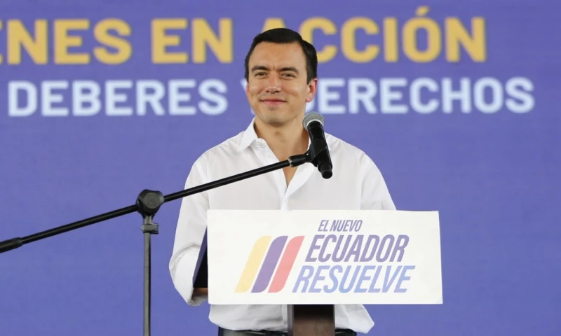 Noboa también mencionó la auditoría sobre el proyecto de Refinería del Pacífico / Foto: cortesía Presidencia