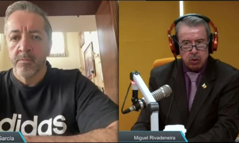 Ramiro García es entrevistado constantemente en diversos medios sobre temas legales / Foto: cortesía Democracia TV