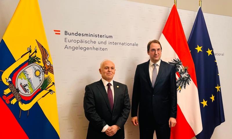 La reunión bilateral se llevó a cabo en Viena / Foto: cortesía Cancillería