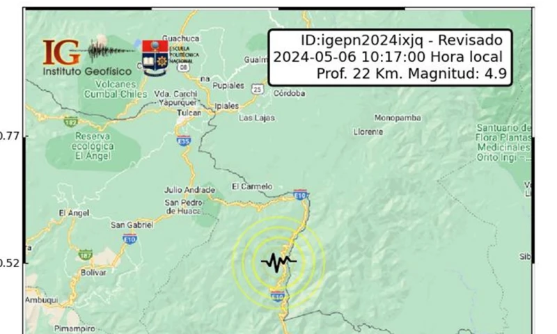 Los temblores tuvieron su epicentro en zonas de la provincia de Sucumbíos / Imagen cortesía IG