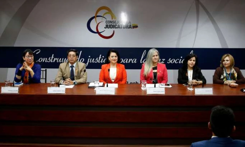 Foto: La Hora. Autoridades de Justicia dieron datos y cifras de femicidio.