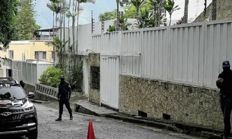Desde agosto la embajada permanece bajo la protección de Brasil / Foto: cortesía AsíEsNoticiasVe