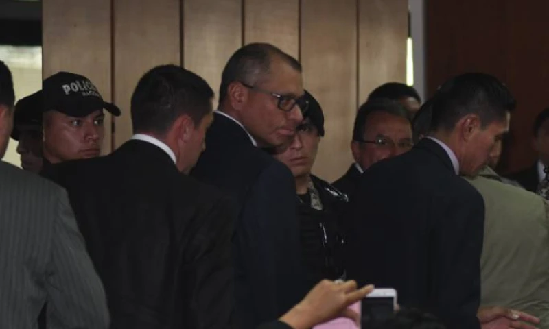 El pasado 13 de diciembre, el vicepresidente sin funciones Jorge Glas fue sentenciado a seis años de cárcel por asociación ilícita en el caso Odebrecht. Foto: El Universo