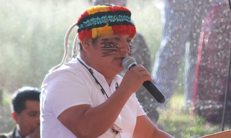 Marlon Vargas venció a Leonidas Iza en las elecciones de la Conaie / Foto: cortesía Conaie