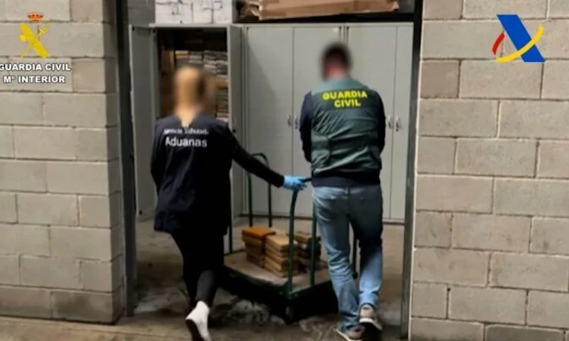 Incautados en España 1.340 kilos de cocaína procedentes de Ecuador / Foto: Cortesía Guardia Civil España