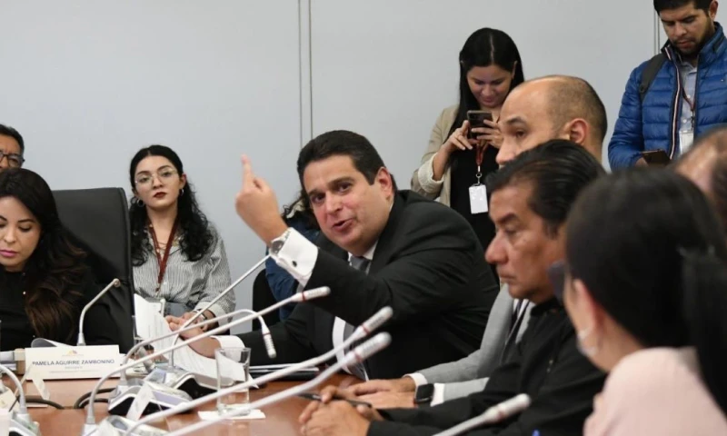 El procurador general, Juan Carlos Larrea, estuvo ayer en la Asamblea Nacional / Foto: cortesía Procuraduría General
