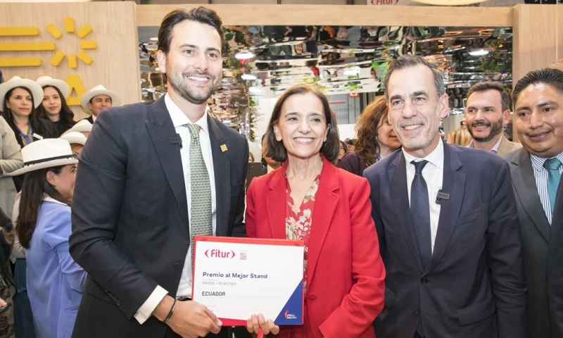 Ecuador recibió el premio al Mejor Stand de Fitur 2024/ Foto: cortesía Ministerio de Turismo