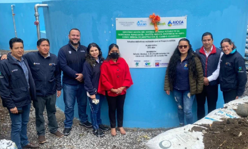 Cuyuja y Papallacta recibieron sistemas de agua potable / Foto: cortesía ministerio de Ambiente