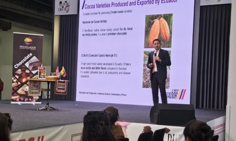 Durante el evento, Ecuador ofreció la charla titulada “Ecuadorian Cocoa & Chocolate Industry” / Foto: cortesía Proecuador