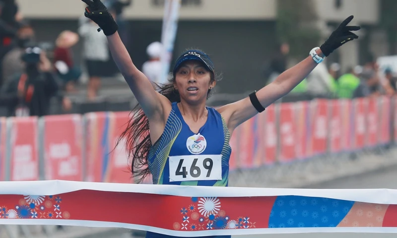 Ortiz cruzó la meta con un tiempo de 2 horas, 34 minutos y 54 segundos./ Foto: cortesía EFE