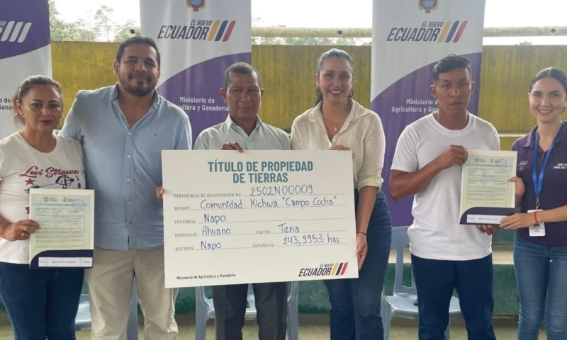 400 habitantes de la zona serán beneficiados / Foto: cortesía MAG