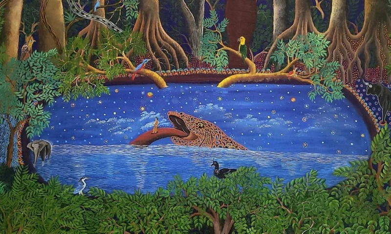 La obra más antigua de la exposición es un óleo de 1919 / Foto: cortesía Museo Lázaro Gardiano de Madrid