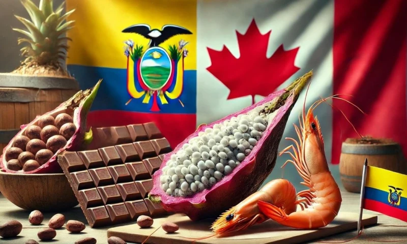 Canadá se convertiría en el primer país de América del Norte con el que Ecuador mantendría un tratado de libre comercio / Foto: IA